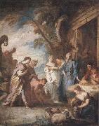 Francois Boucher Welcoming the Servant of Abraham china oil painting reproduction